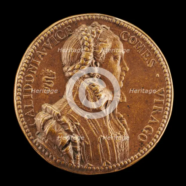 Calidonia Visconti Cavanago, Wife of Lucio Cavanago [obverse], 16th century. Creator: Unknown.