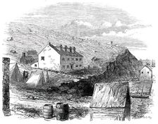 California: the Fremont Hotel, San Francisco; from a recent sketch, 1850. Creator: Unknown