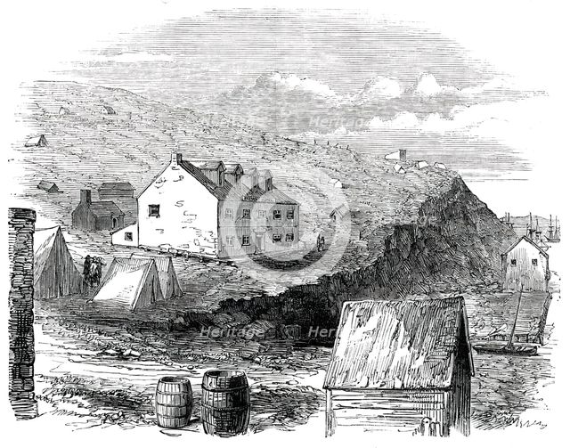 California: the Fremont Hotel, San Francisco; from a recent sketch, 1850. Creator: Unknown.