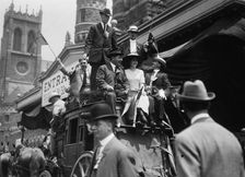 California delegates on stagecoach at the 1912 Republican National Convention held at the...1912. Creator: Bain News Service
