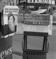 California gets a Democratic administration. ..., "New Deal"..., San Francisco, CA, 1938. Creator: Dorothea Lange