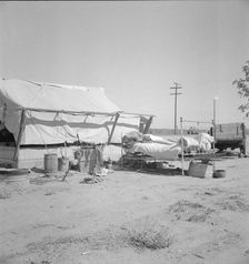 California home of Oklahoma drought refugee, 1936. Creator: Dorothea Lange