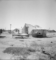 California home of Oklahoma drought refugee, 1936. Creator: Dorothea Lange