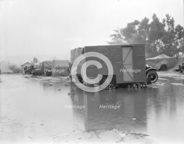 California migrant camp, 1936. Creator: Dorothea Lange.