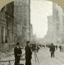 California St., looking forward toward the ferry depot - Banking District 1906. Creator: Unknown
