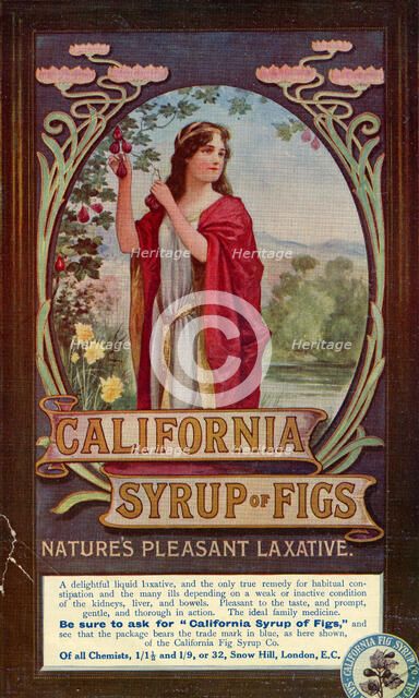 California Syrup of Figs, 1910s. Artist: Unknown