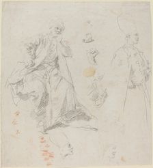 Caliph Aladin and His Counselors, late 1730s. Creator: Giovanni Battista Piazzetta