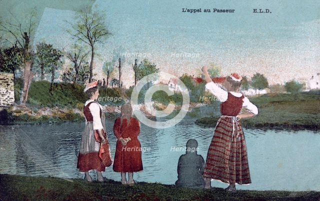 'Call to the Ferryman', c1900. Artist: Unknown