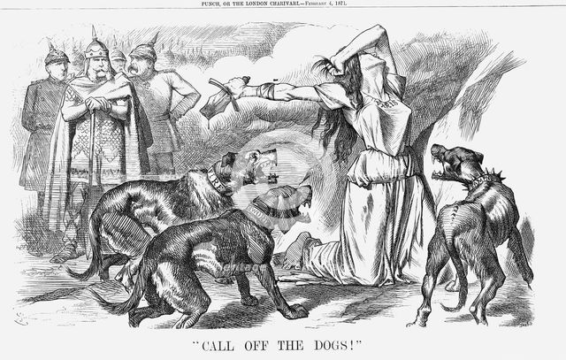 "Call Off the Dogs!", 1871. Creator: Joseph Swain.