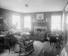 Calloway residence, interior, chair in center, Mamaroneck, N.Y., between 1900 and 1915. Creator: William H. Jackson