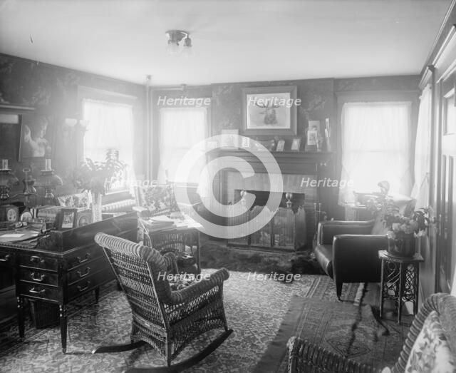 Calloway residence, interior, chair in center, Mamaroneck, N.Y., between 1900 and 1915. Creator: William H. Jackson.
