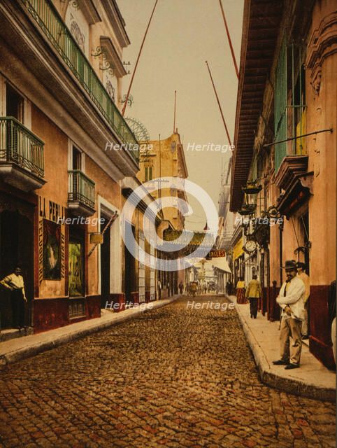Calle de Habana, Habana, c1900. Creator: William H. Jackson.