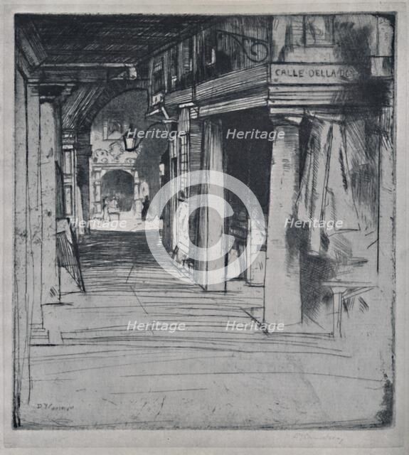 'Calle Della Donna', c1900, (1925). Creator: David Young Cameron.