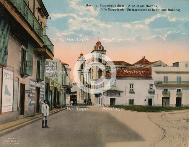 Calle Empedrado, Old Havana, Cuba, c1920. Artist: Unknown.
