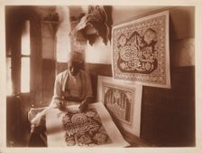 Calligrapher at work, c1910s. Creator: Lehnert & Landrock
