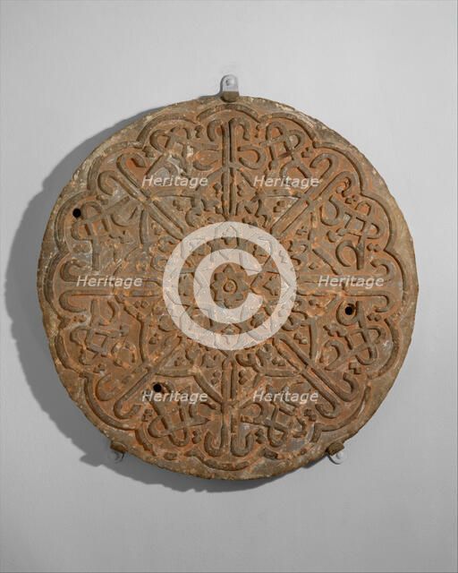 Calligraphic Roundel, inscribed "Ya 'Aziz" (Oh Mighty), India, late 16th-early 17th century. Creator: Unknown.