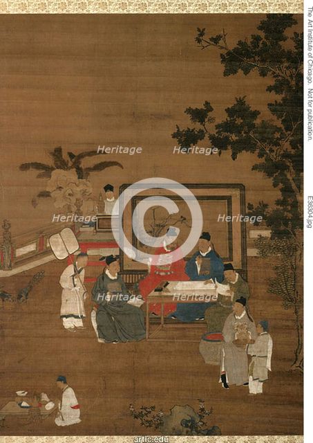 Calligraphy, probably from the set "The Four Accomplishments", Ming dynasty, late 16th/early 17th... Creator: Unknown.