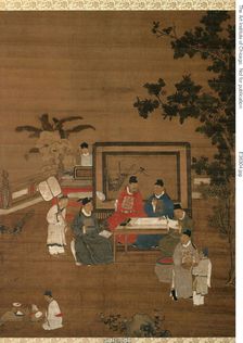 Calligraphy, probably from the set "The Four Accomplishments", Ming dynasty, late 16th/early 17th... Creator: Unknown