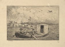 Calling to Shore, 1861. Creator: Charles Francois Daubigny