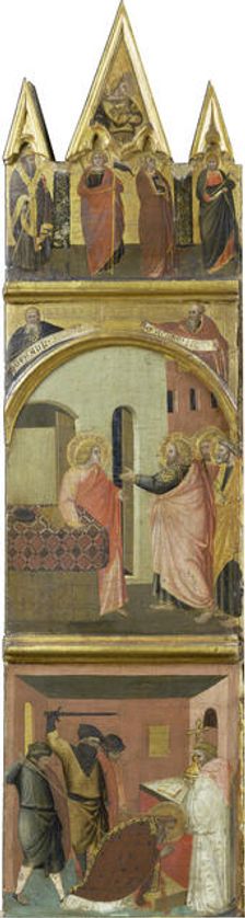 Calling and Martyrdom of Saint Matthew, c1315-1360. Creator: Workshop of Pietro Lorenzetti