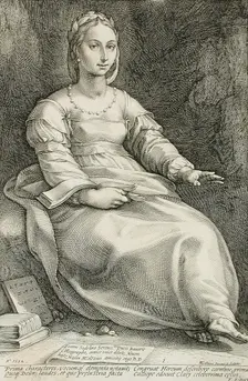 Calliope, 1592. Creator: Hendrik Goltzius