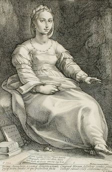 Calliope, 1592. Creator: Hendrik Goltzius