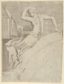 Calliope, from the series Twelve Muses and Goddesses ca. 1542-45. Creator: Leon Davent