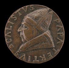 Callistus III (Alfonso de Borja, 1378-1458), Pope 1455 [obverse]. Creator: Andrea Guacialoti