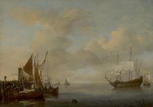 Calm, 1654. Creator: Willem van de Velde the Younger