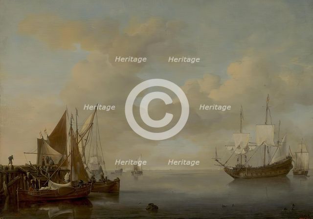 Calm, 1654. Creator: Willem van de Velde the Younger.