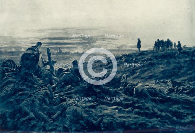 'Calm at Eventide: Commander-in-Chief Surveying the Field of Victory', 1916. Creator: Unknown.