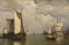 Calm before the Storm at Dordrecht, 1876. Creator: Paul Jean Clays