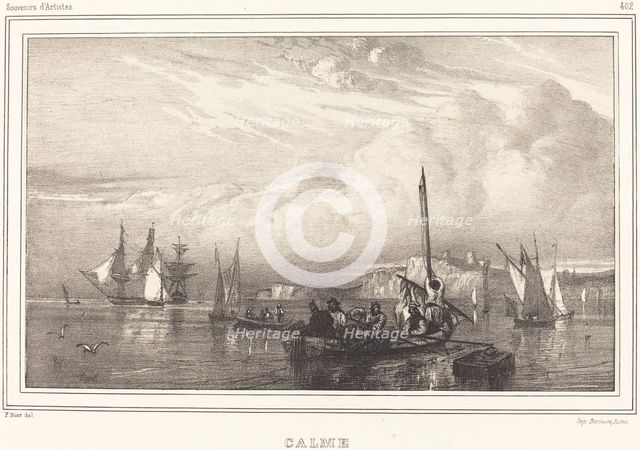 Calm (Calme), 1832. Creator: Paul Huet.