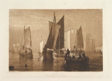 Calm (Liber Studiorum, part IX, plate 44), April 23, 1812. Creator: JMW Turner