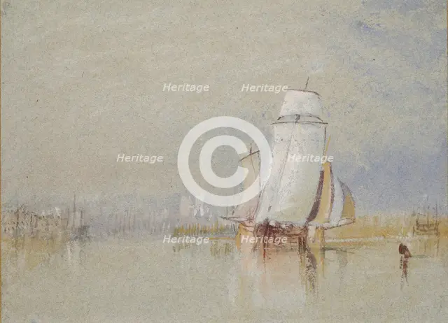 Calm on the Loire, 1832. Artist: JMW Turner.