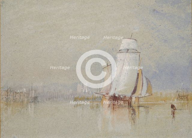 Calm on the Loire, 1832. Artist: JMW Turner.