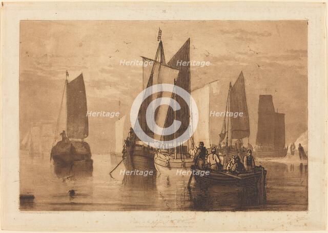 Calm, published 1812. Creator: JMW Turner.