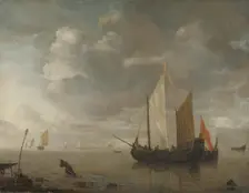 Calm Sea, 1650-1676. Creator: Hendrick Jacobsz Dubbels