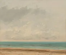 Calm Sea, 1866. Creator: Gustave Courbet