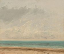 Calm Sea, 1866. Creator: Gustave Courbet