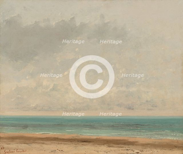 Calm Sea, 1866. Creator: Gustave Courbet.
