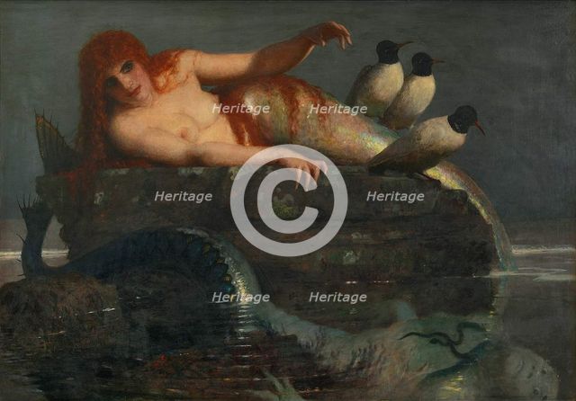 Calm Sea, 1886-1887. Creator: Böcklin, Arnold (1827-1901).