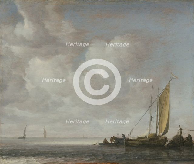 Calm Sea, after 1640. Creator: Simon de Vlieger.