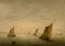 Calm Sea, c1621-1653. Creator: Simon de Vlieger