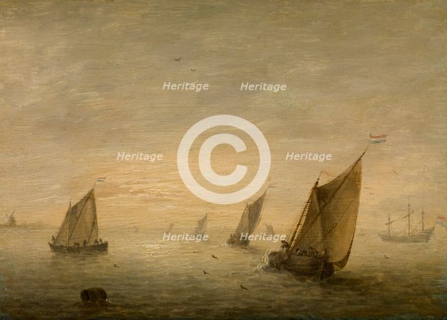 Calm Sea, c1621-1653. Creator: Simon de Vlieger.