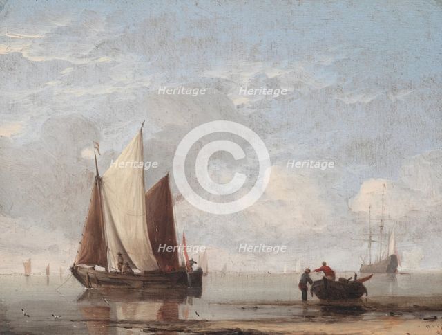 Calm Sea, c1660. Creator: Willem van de Velde the Younger.