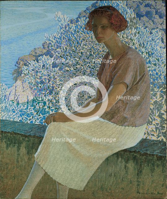 Calma argentea. Portrait of Alma Fidora, 1922. Creator: Guerello, Domenico (1891-1931).