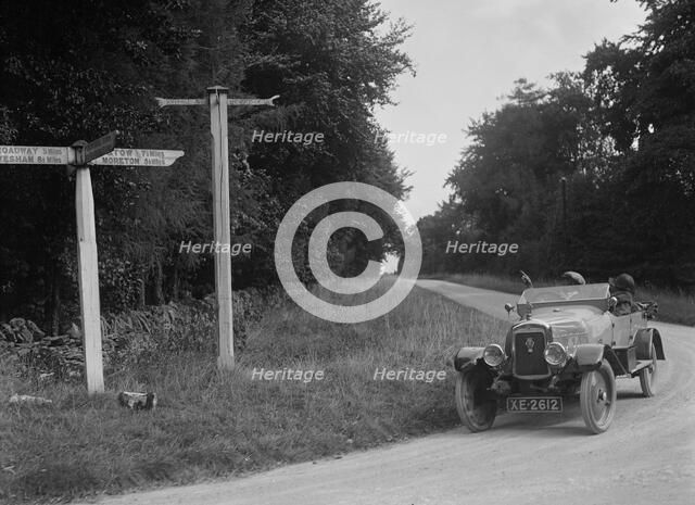 Calthorpe 4-seater tourer, Broadway Hill, Worcestershire, c1920s. Artist: Bill Brunell.