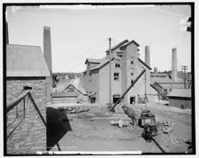 Calumet and Hecla smelters, Lake Linden, Mich., between 1900 and 1906. Creator: Unknown