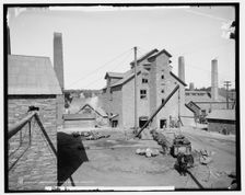 Calumet and Hecla smelters, Lake Linden, Mich., between 1900 and 1906. Creator: Unknown